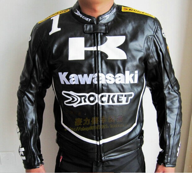  ͻŰ   PU Ŷ   ̽  ũν Ŷ  /Free shipping kawasaki Men&s Motor PU Jacket Motorcycle Jacket Racing Jacket Motocross jacket Water